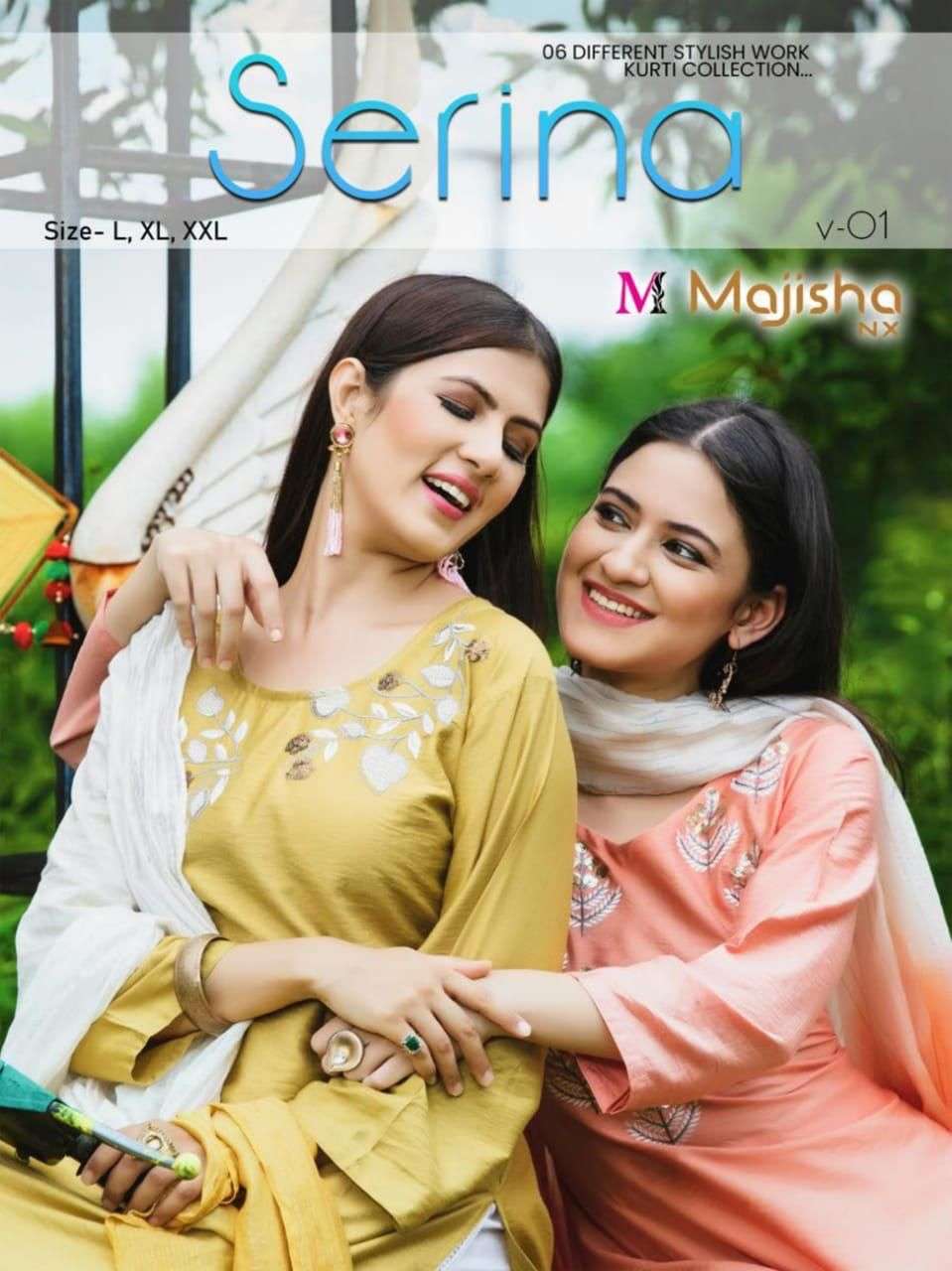 MAJISHA NX PRESENT SERINA VOL 1 READYMADE PANT STYLE DESIGNER SUITS IN WHOLESALE PRICE IN SURAT - SAI DRESSES