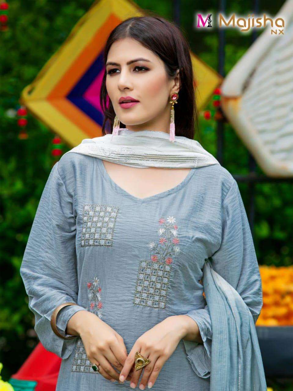 MAJISHA NX PRESENT SERINA VOL 1 READYMADE PANT STYLE DESIGNER SUITS IN WHOLESALE PRICE IN SURAT - SAI DRESSES