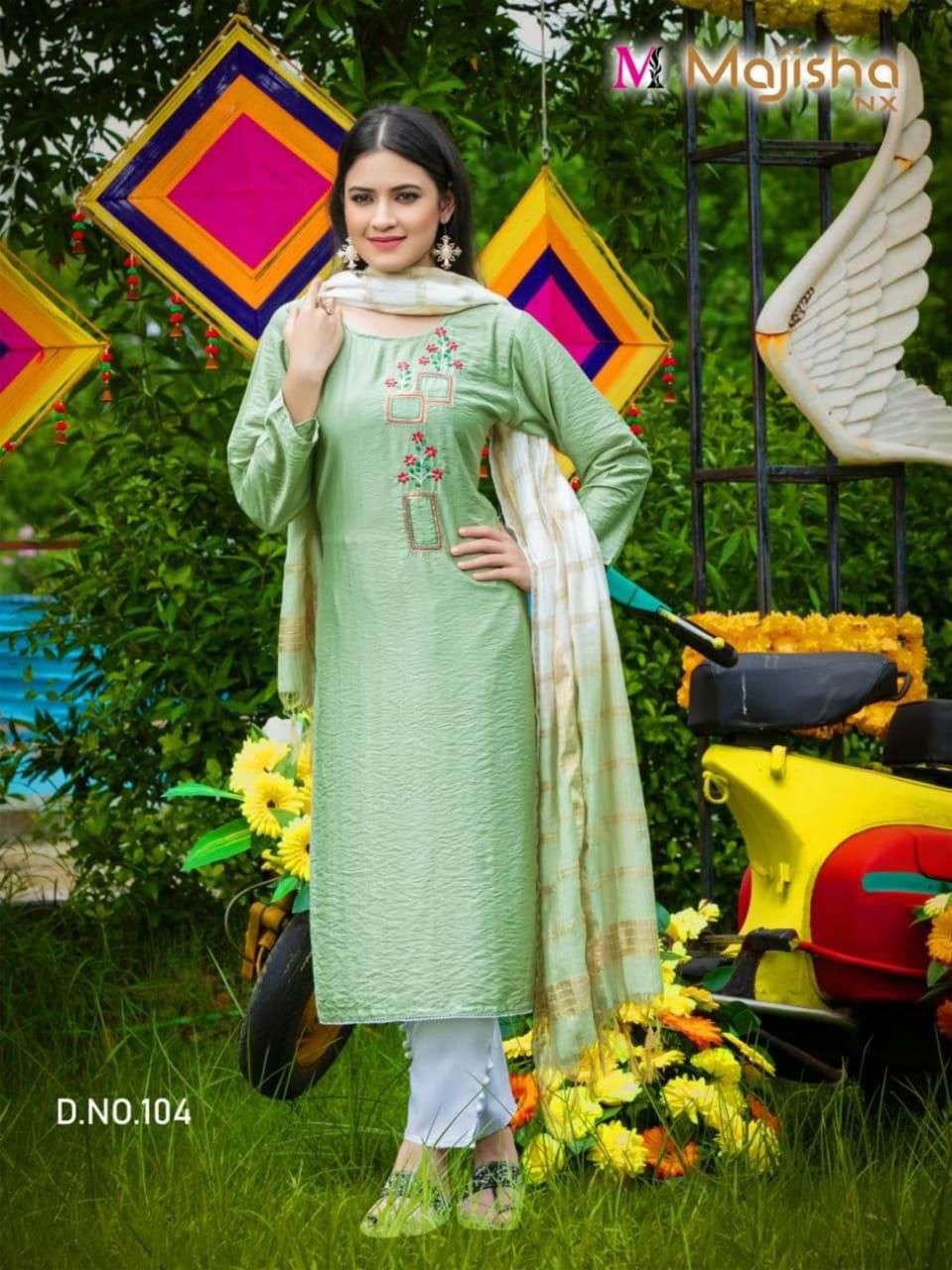 MAJISHA NX PRESENT SERINA VOL 1 READYMADE PANT STYLE DESIGNER SUITS IN WHOLESALE PRICE IN SURAT - SAI DRESSES