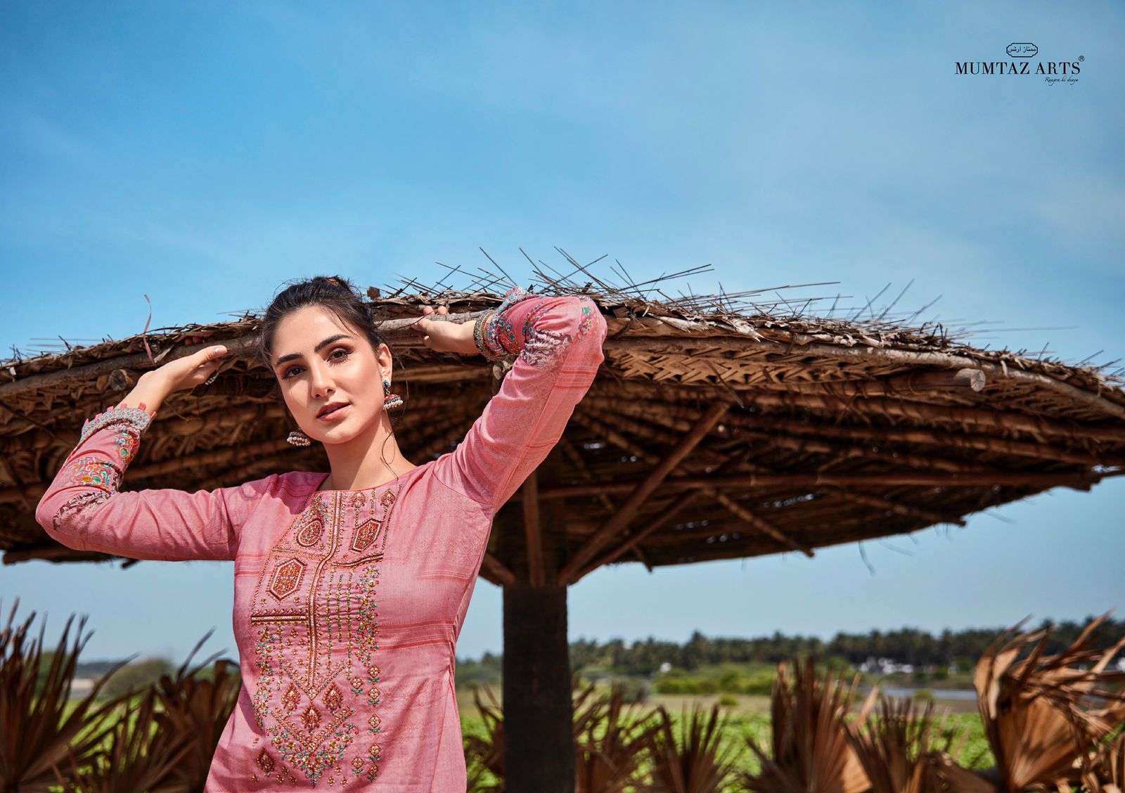 MUMTAZ ARTS PRESENT SAMAH LAWN COTTON WITH EMBROIDERED DESIGNER SUITS IN WHOLESALE PRICE IN SURAT - SAI DRESSES