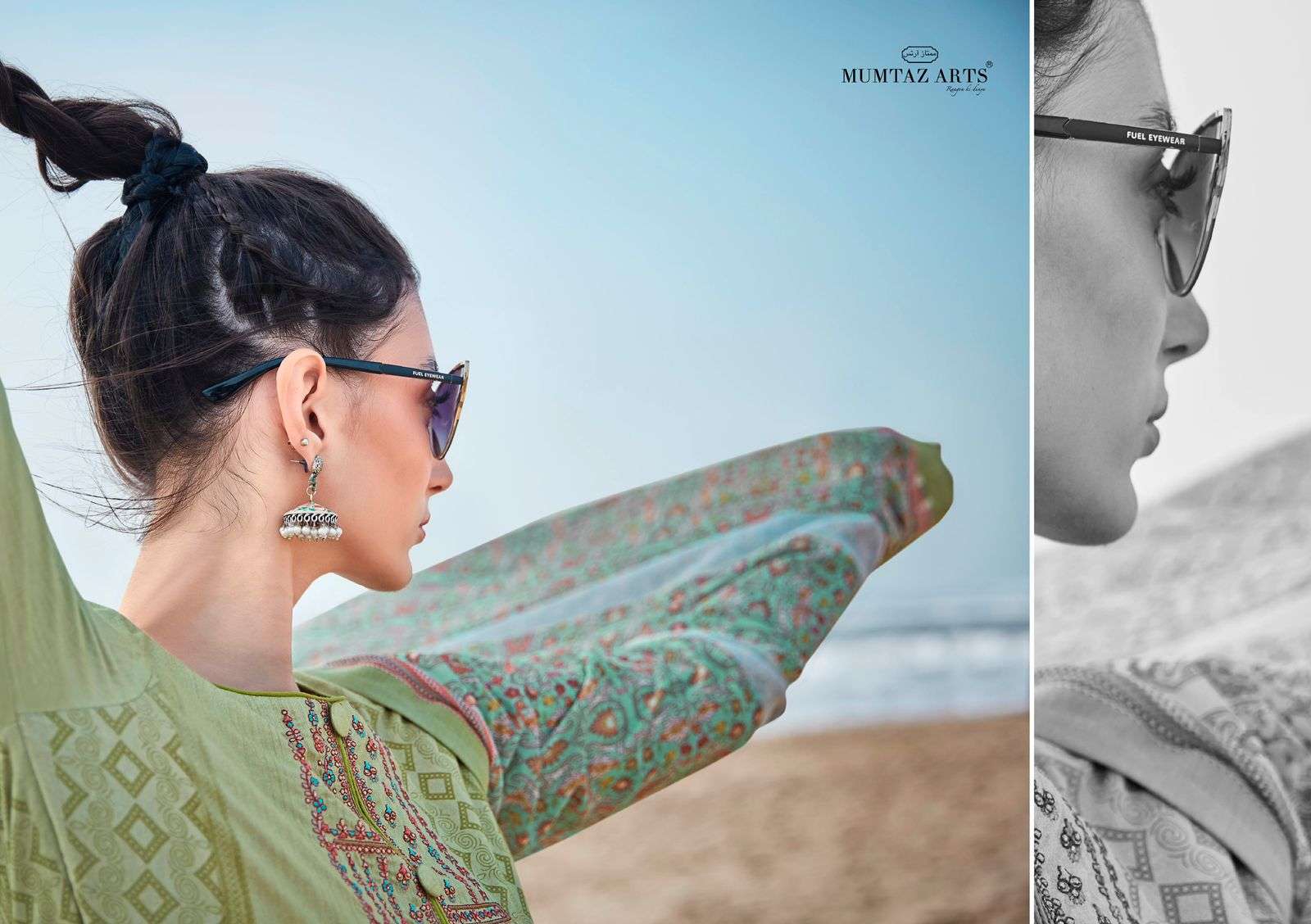 MUMTAZ ARTS PRESENT SAMAH LAWN COTTON WITH EMBROIDERED DESIGNER SUITS IN WHOLESALE PRICE IN SURAT - SAI DRESSES