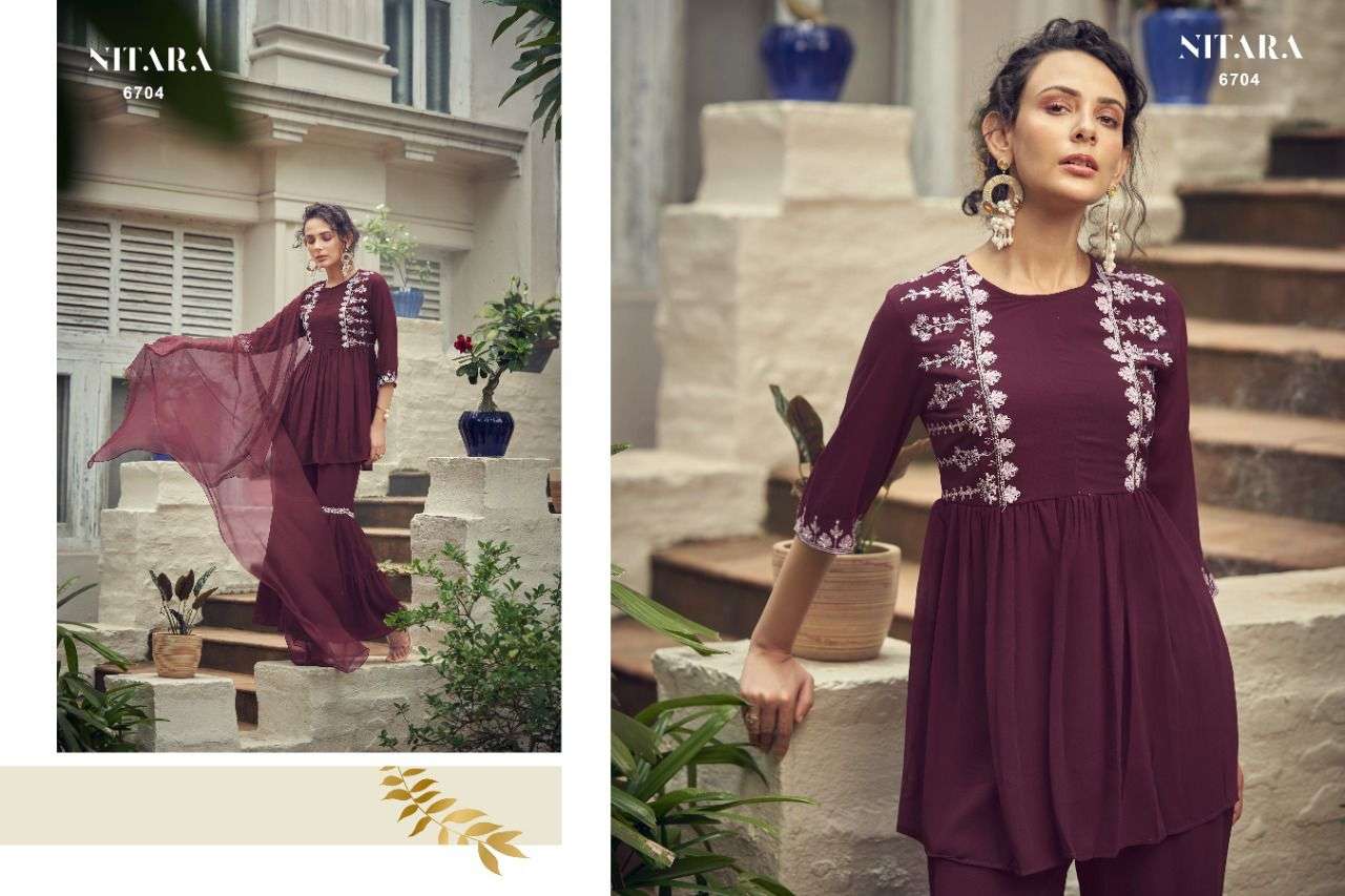 NITARA PRESENT GHAZAL VOL 2 READYMADE SHARARA STYLE 3 PIECE CONCEPT IN WHOLESALE PRICE IN SURAT - SAI DRESSES