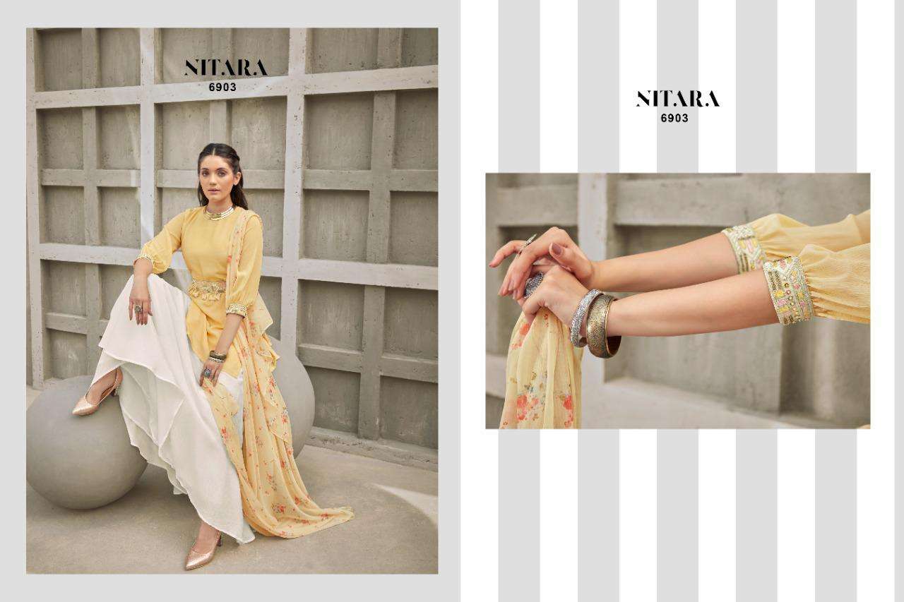 NITARA PRESENTS SPARKLES VOL 10 KURTI SKIRT WITH DUPATTA IN WHOLESALE PRICE IN SURAT - SAI DRESSES