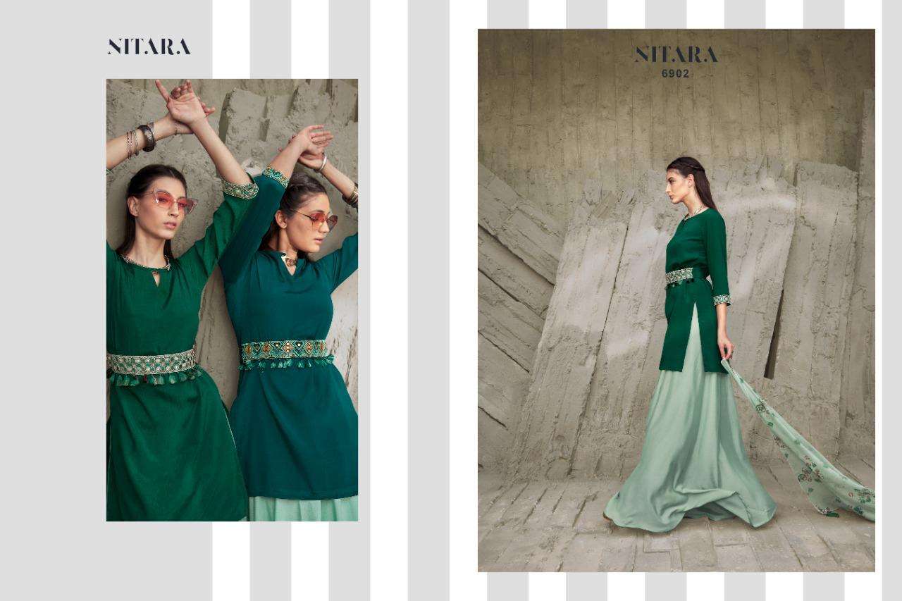 NITARA PRESENTS SPARKLES VOL 10 KURTI SKIRT WITH DUPATTA IN WHOLESALE PRICE IN SURAT - SAI DRESSES