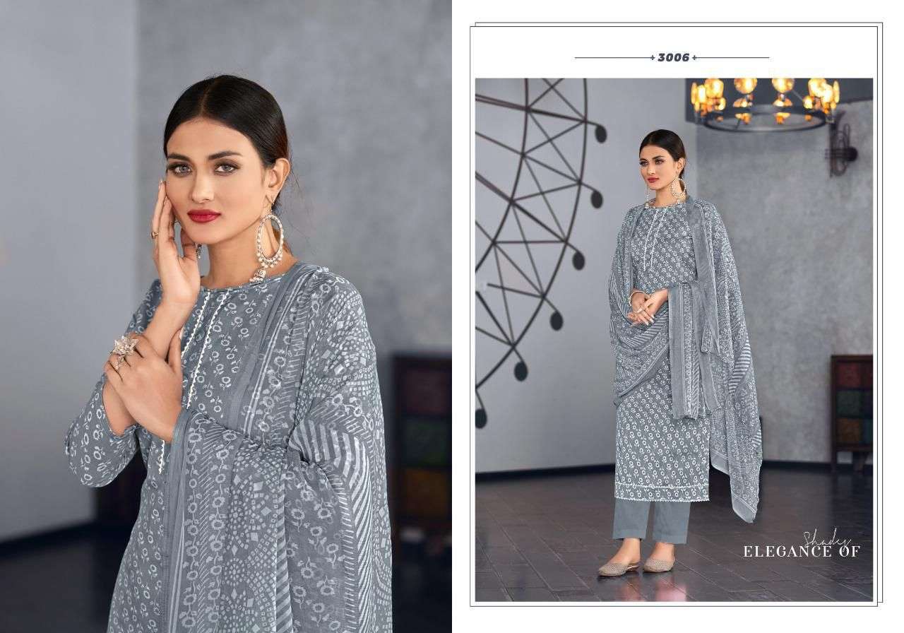 RADHA FAB PRESENT GLAMOUR VOL 3 FOIL PRINTED PANT STYLE DRESS MATERIAL IN WHOLESALE PRICE IN SURAT - SAI DRESSES