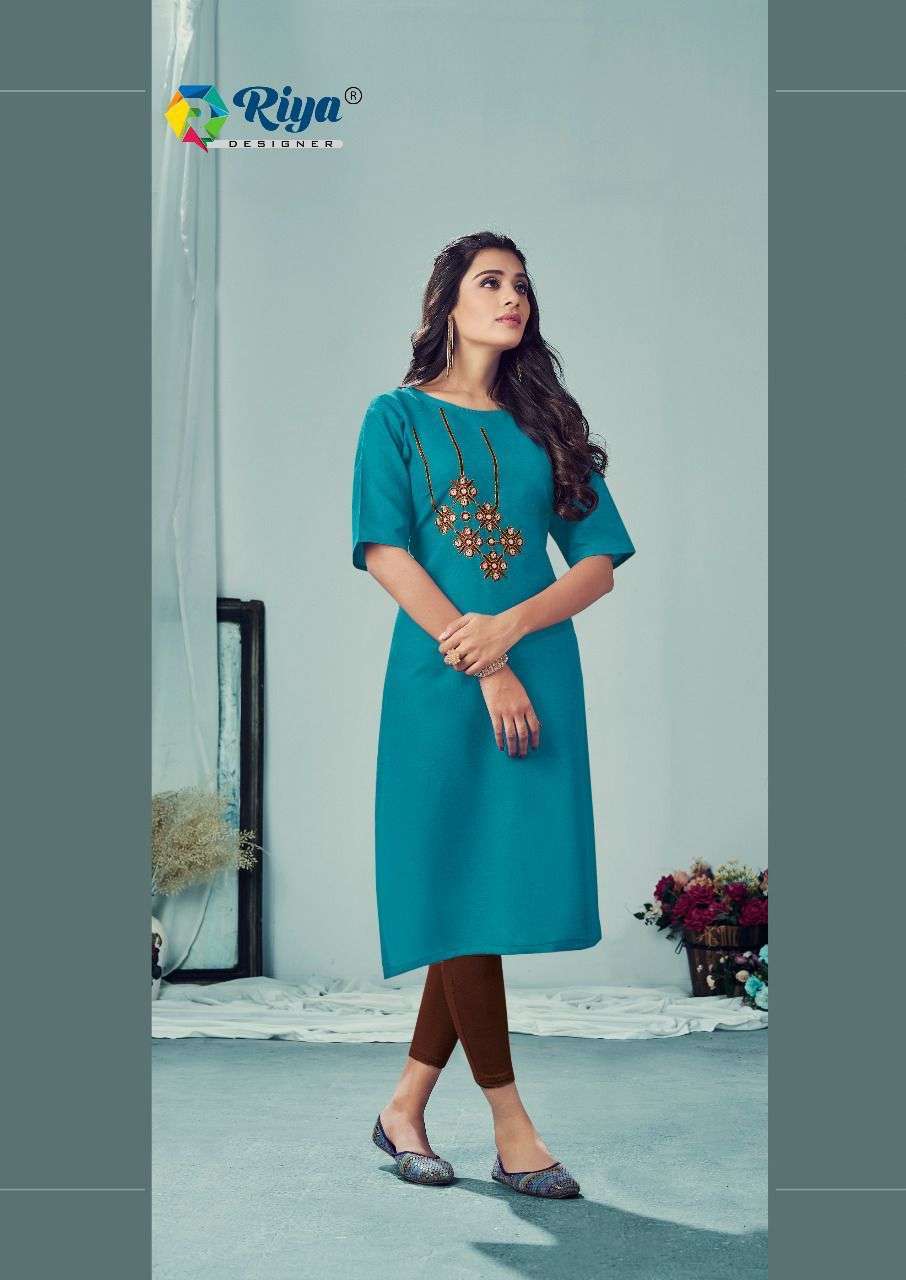 RIYA DESIGNER PRESENT AAFREEN VOL 2 DAILY USE COTTON SIMPLE KURTI IN WHOLESALE PRICE IN SURAT - SAI DRESSES