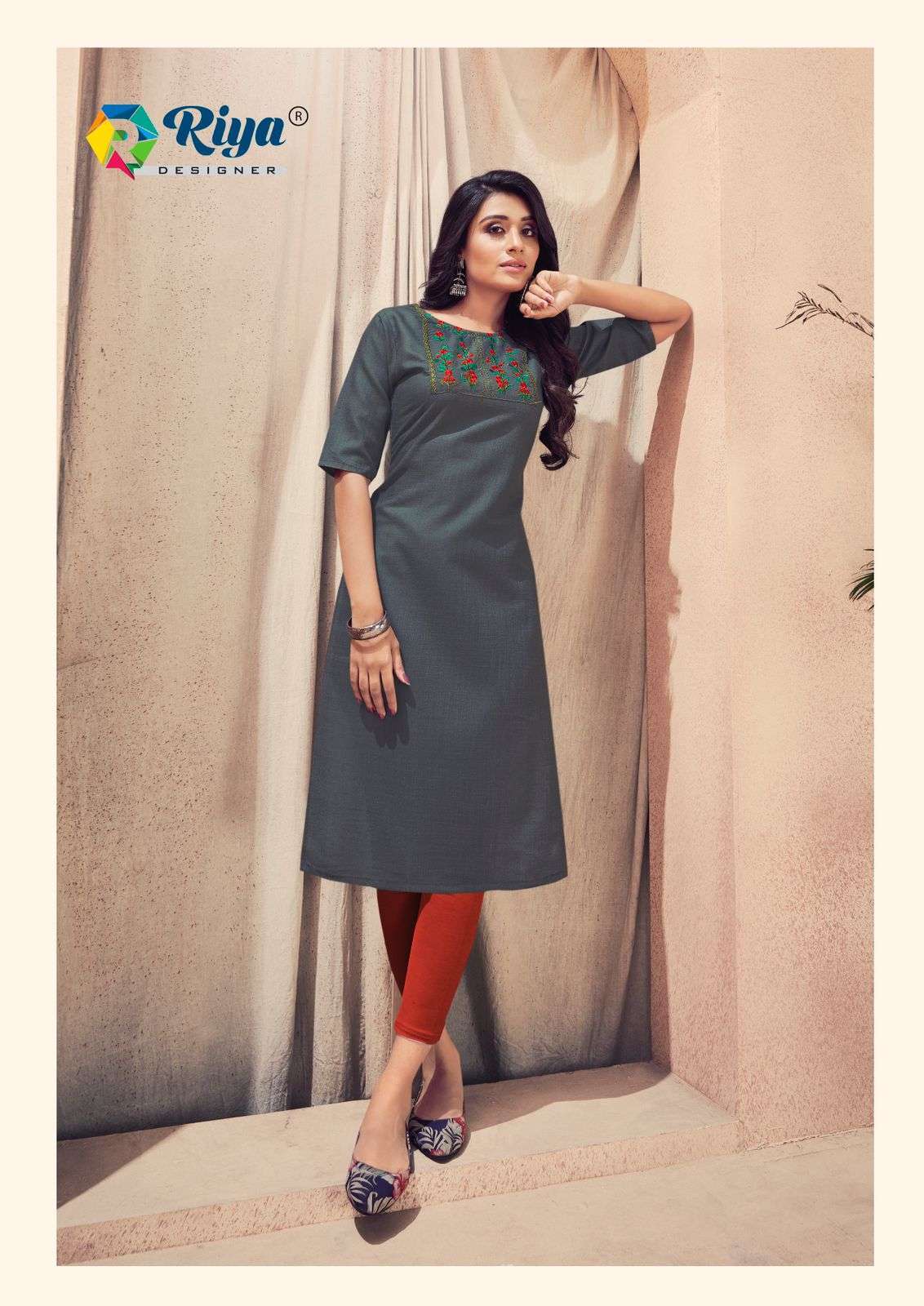 RIYA DESIGNER PRESENT ANTRA VOL 2 DAILY WEAR COTTON FANCY KURTIS IN WHOLESALE PRICE IN SURAT - SAI DRESSES