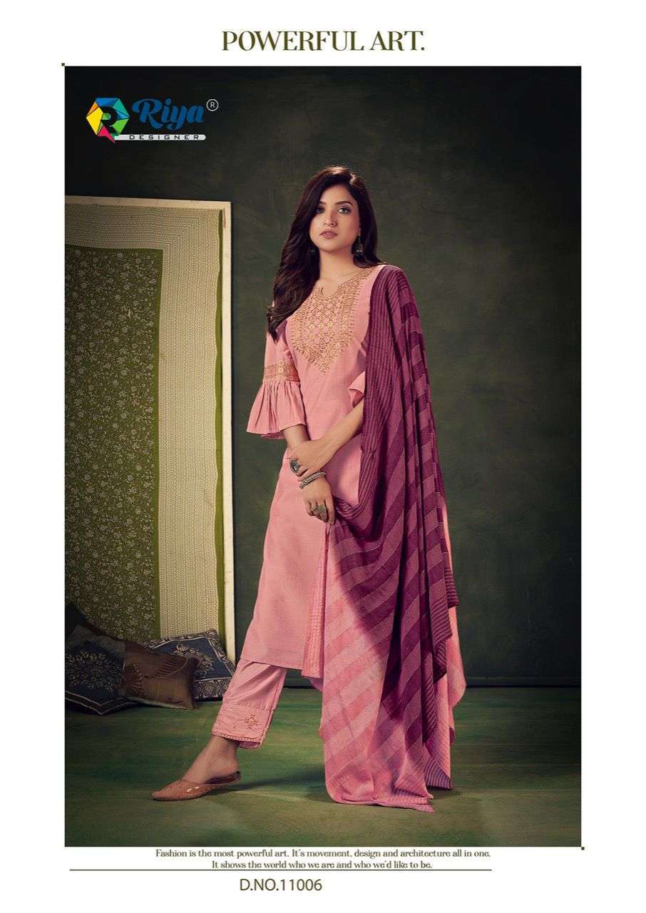 RIYA DESIGNER PRESENT NAZAKAT FULL STITCHED PURE VISCOSE SILK DESIGNER KURTI PANT WITH DUPATTA IN WHOLESALE PRICE IN SURAT - SAI DRESSES