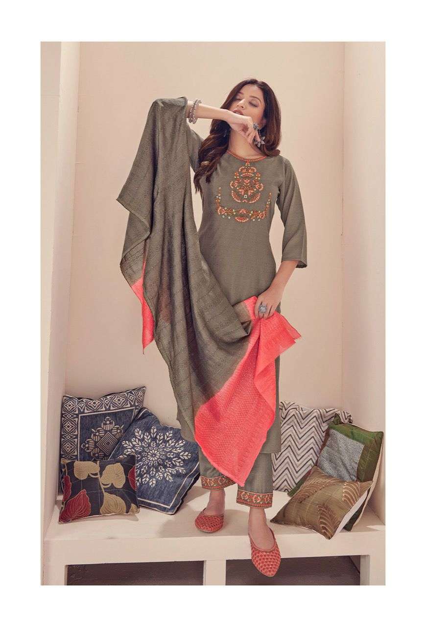 RIYA DESIGNER PRESENT SHANVI READYMADE FANCY KURTI PANT WITH DUPATTA IN WHOLESALE PRICE IN SURAT - SAI DRESSES