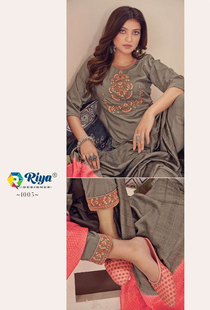 RIYA DESIGNER PRESENT SHANVI READYMADE FANCY KURTI PANT WITH DUPATTA IN WHOLESALE PRICE IN SURAT - SAI DRESSES