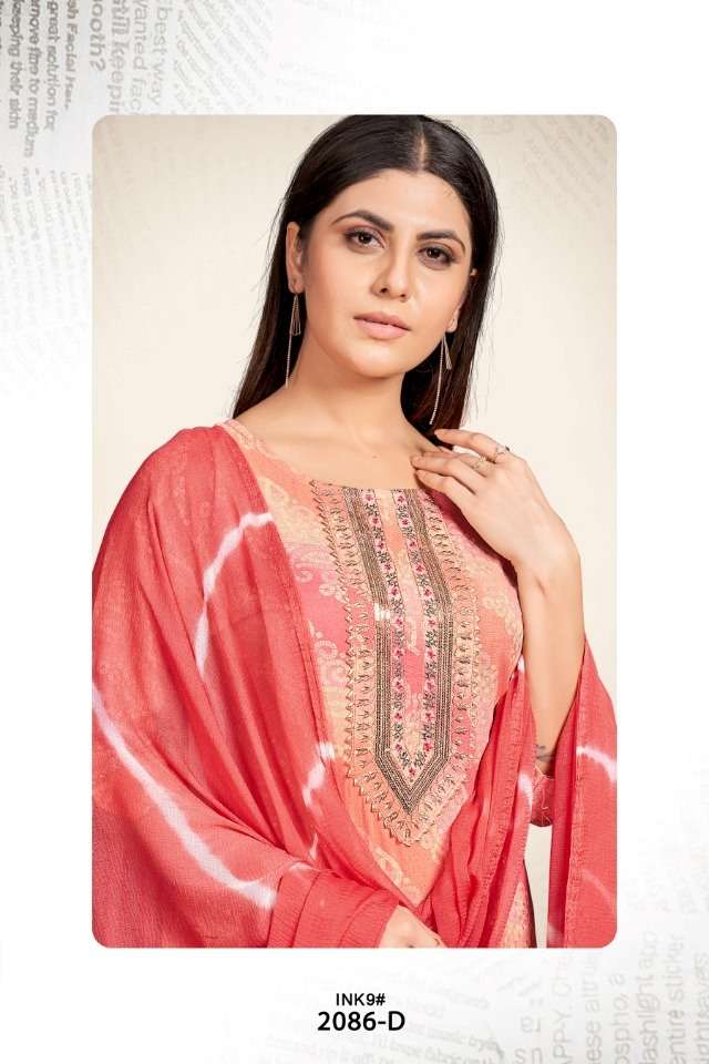 SAI DRESSES PRESENT D.NO 2086-D COMBO DRESS IN WHOLESALE PRICE IN SURAT - SAI DRESSES