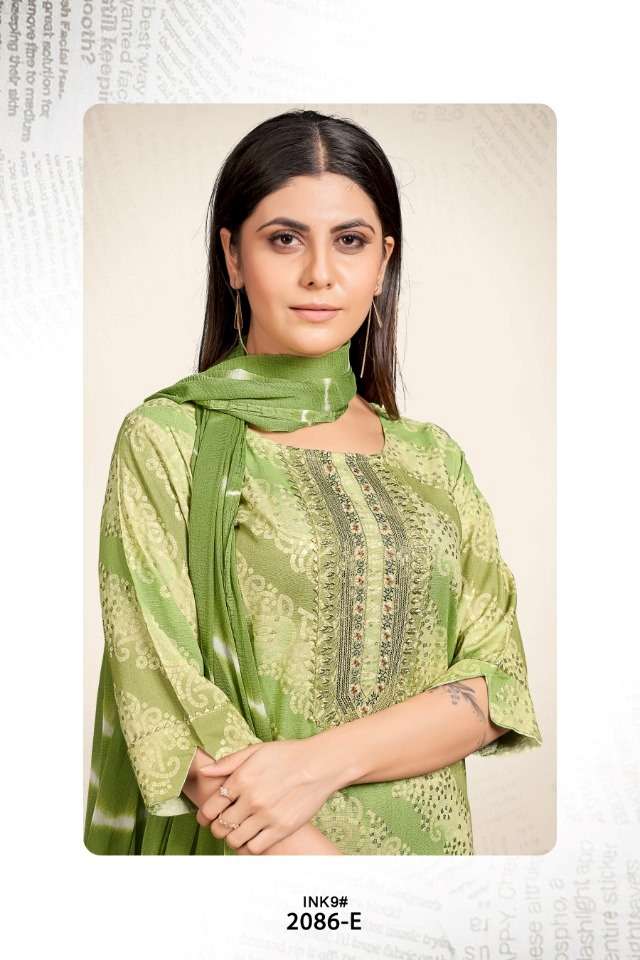 SAI DRESSES PRESENT D.NO 2086-E COMBO DRESS IN WHOLESALE PRICE IN SURAT - SAI DRESSES