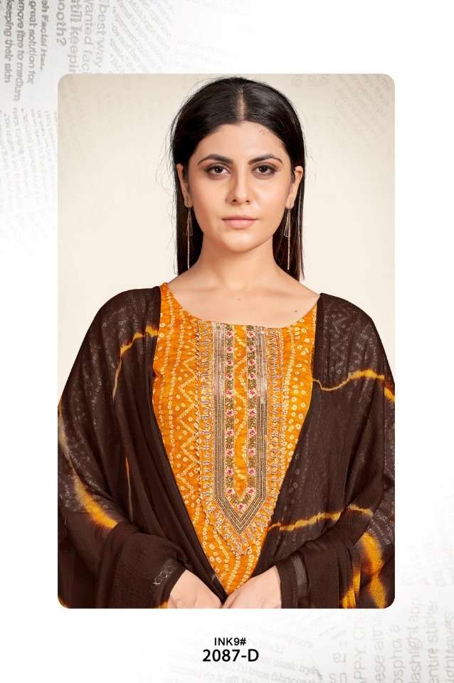 SAI DRESSES PRESENT D.NO 2087-D COMBO DRESS IN WHOLESALE PRICE IN SURAT - SAI DRESSES