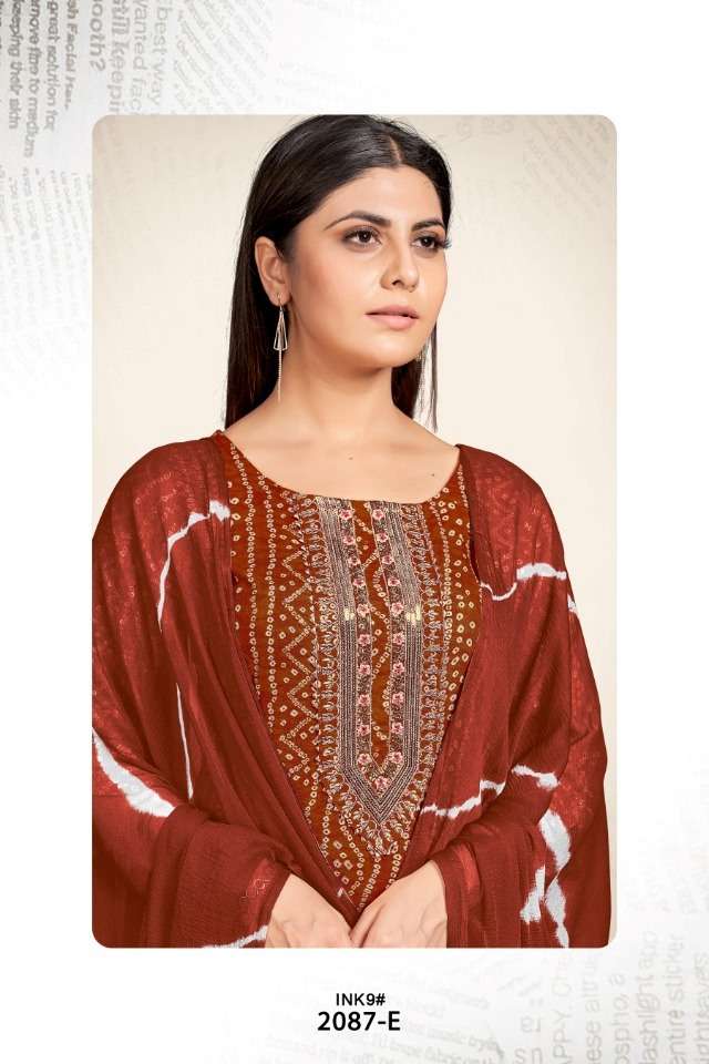 SAI DRESSES PRESENT D.NO 2087-E COMBO DRESS IN WHOLESALE PRICE IN SURAT - SAI DRESSES