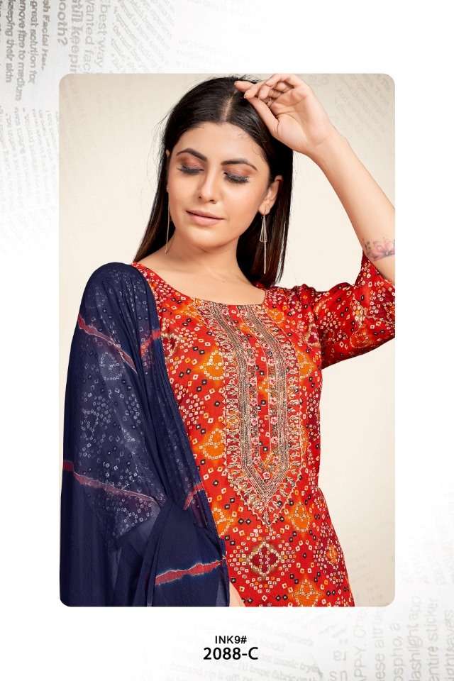 SAI DRESSES PRESENT D.NO 2088-C COMBO DRESS IN WHOLESALE PRICE IN SURAT - SAI DRESSES