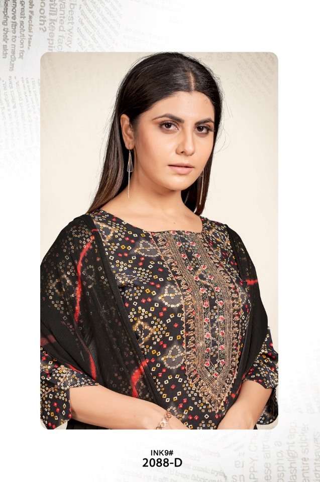 SAI DRESSES PRESENT D.NO 2088-D COMBO DRESS IN WHOLESALE PRICE IN SURAT - SAI DRESSES