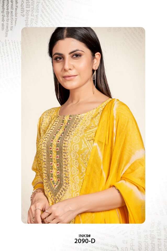 SAI DRESSES PRESENT D.NO 2090-D COMBO DRESS IN WHOLESALE PRICE IN SURAT - SAI DRESSES