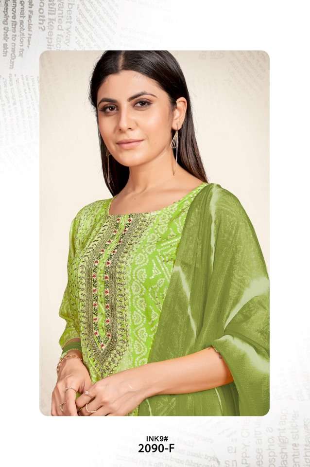 SAI DRESSES PRESENT D.NO 2090-F COMBO DRESS IN WHOLESALE PRICE IN SURAT - SAI DRESSES