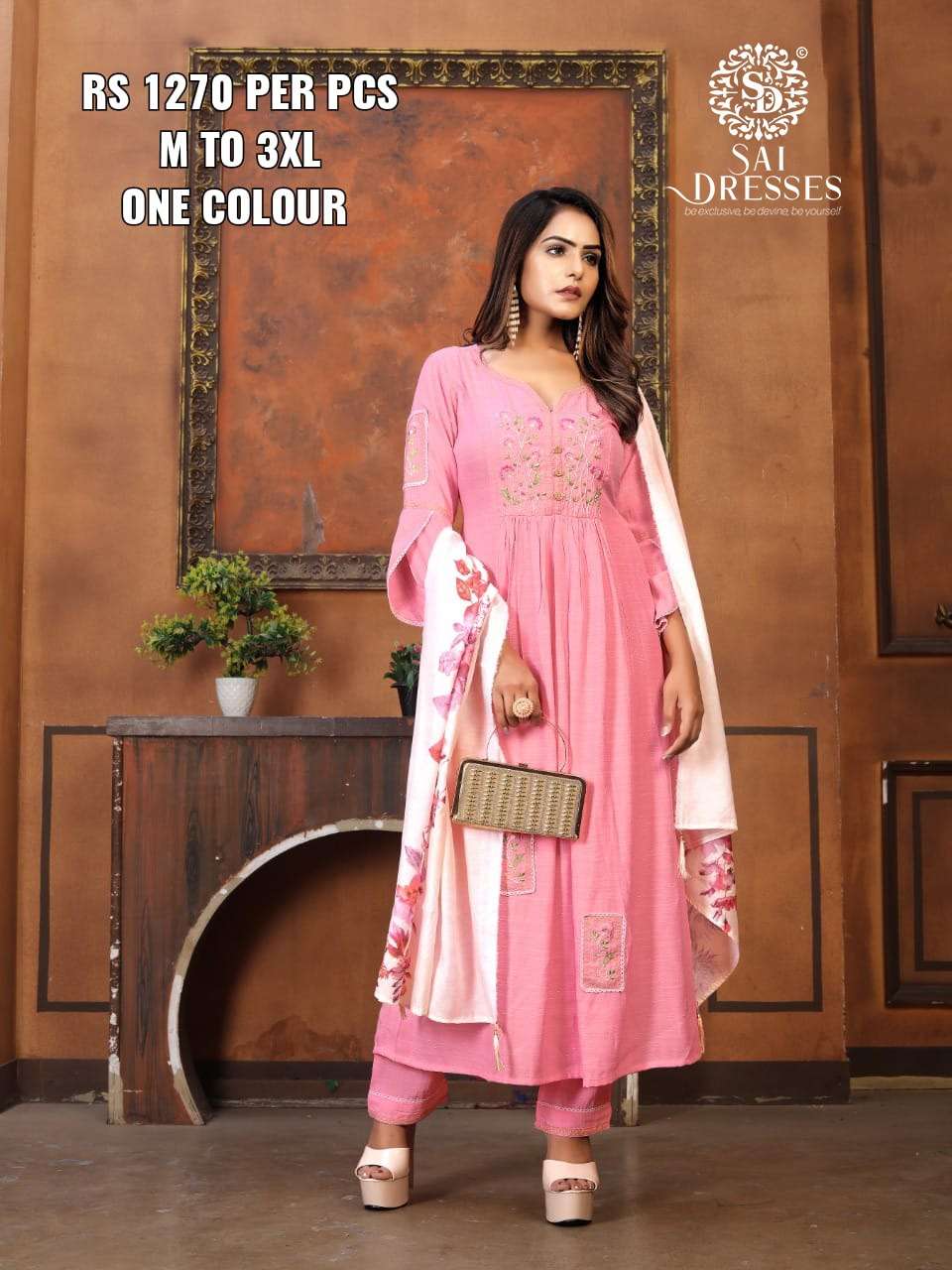 SAI DRESSES PRESENT EXCLUSIVE DESIGNER COMBO SUITS IN WHOLESALE RATE IN SURAT