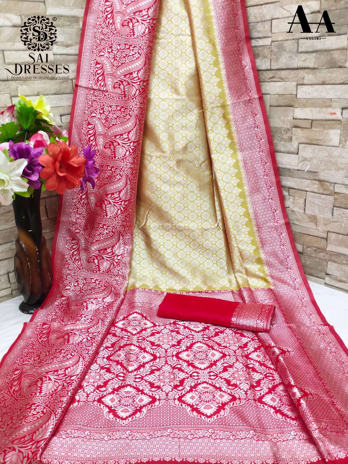 SAI DRESSES PRESENT LITCHI SILK BEAUTIFUL CELEBRITY SAREE IN WHOLESALE RATE IN SURAT 