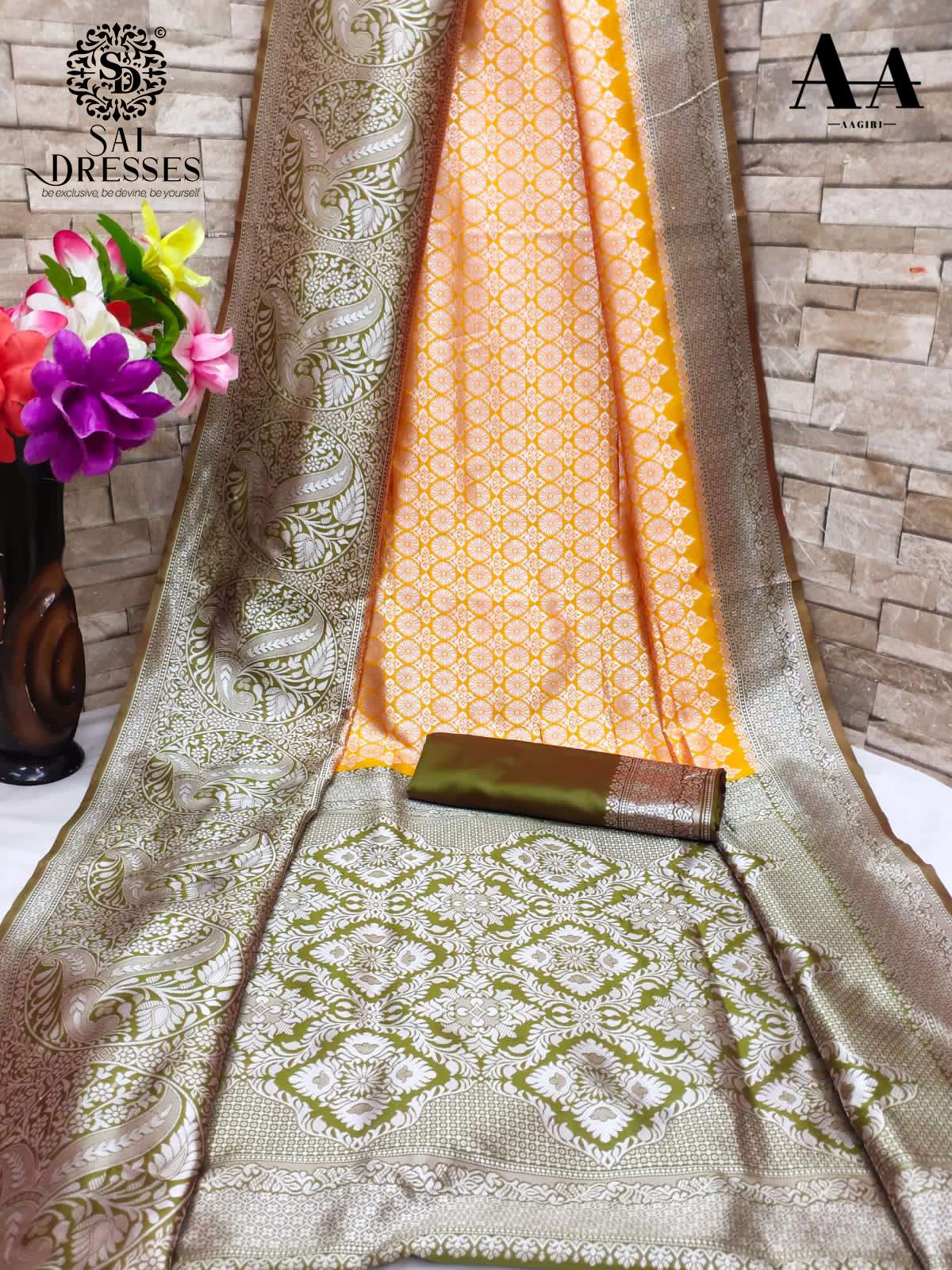 SAI DRESSES PRESENT LITCHI SILK BEAUTIFUL CELEBRITY SAREE IN WHOLESALE RATE IN SURAT 