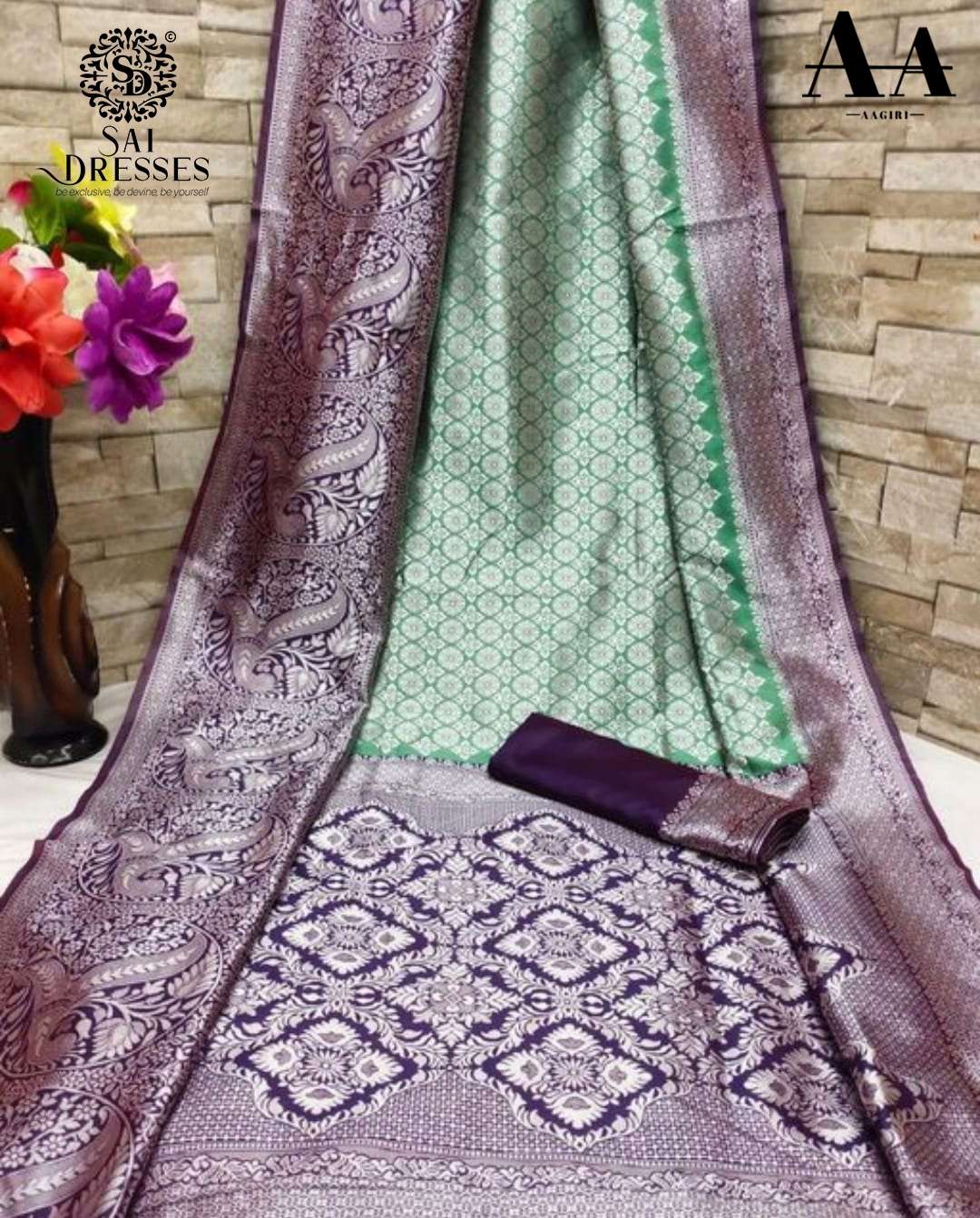 SAI DRESSES PRESENT LITCHI SILK BEAUTIFUL CELEBRITY SAREE IN WHOLESALE RATE IN SURAT 