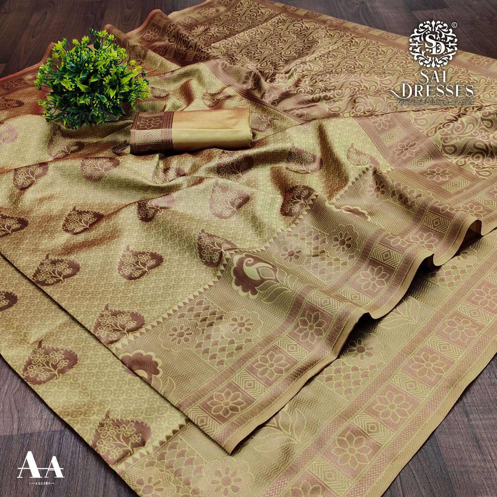 SAI DRESSES PRESENT LITCHI SILK BEAUTIFUL DESIGNER SAREE IN WHOLESALE RATE IN SURAT 