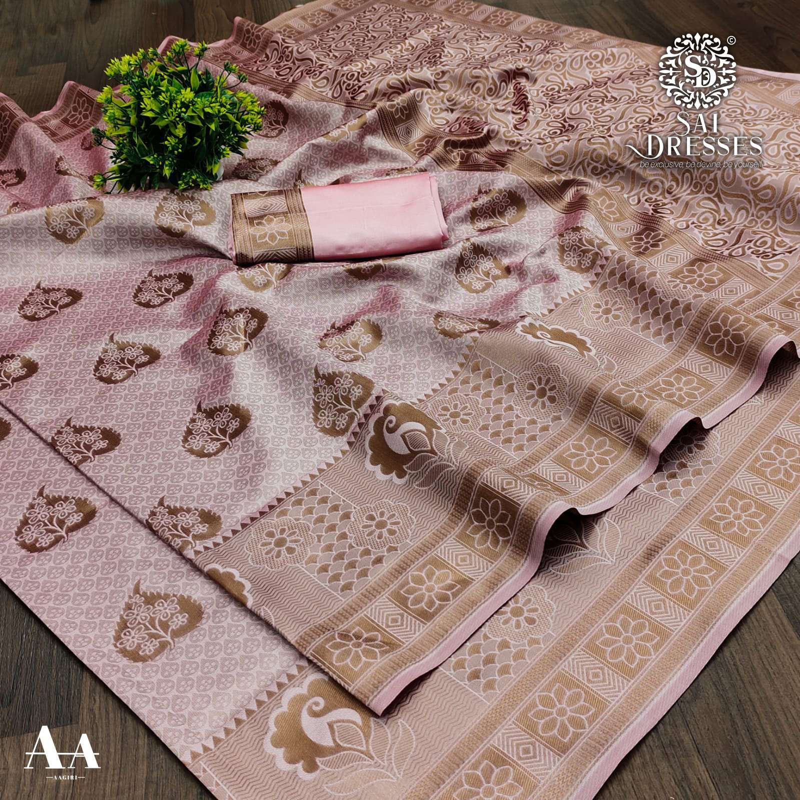 SAI DRESSES PRESENT LITCHI SILK BEAUTIFUL DESIGNER SAREE IN WHOLESALE RATE IN SURAT 