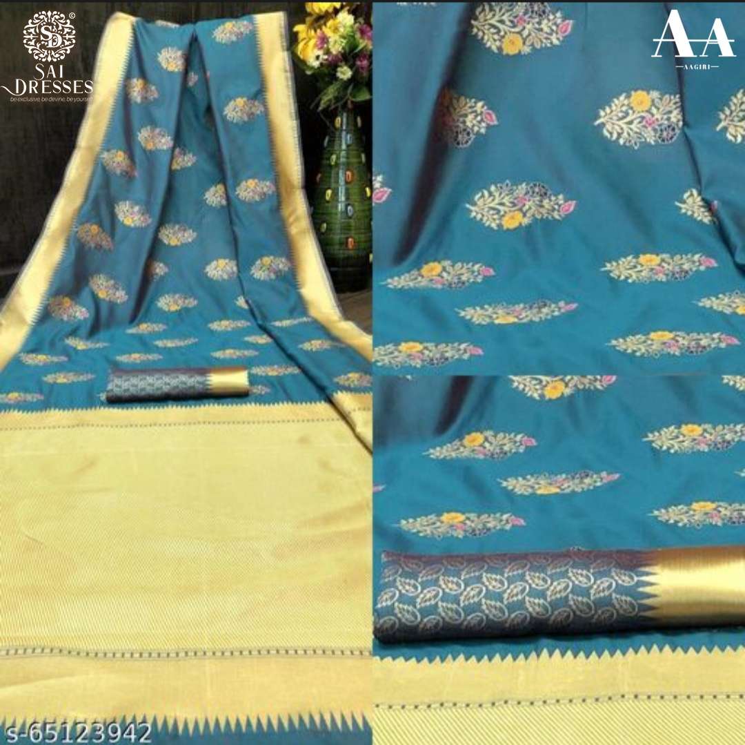 SAI DRESSES PRESENT LITCHI SILK BEAUTIFUL PARTY WEAR DESIGNER SAREE IN WHOLESALE RATE IN SURAT