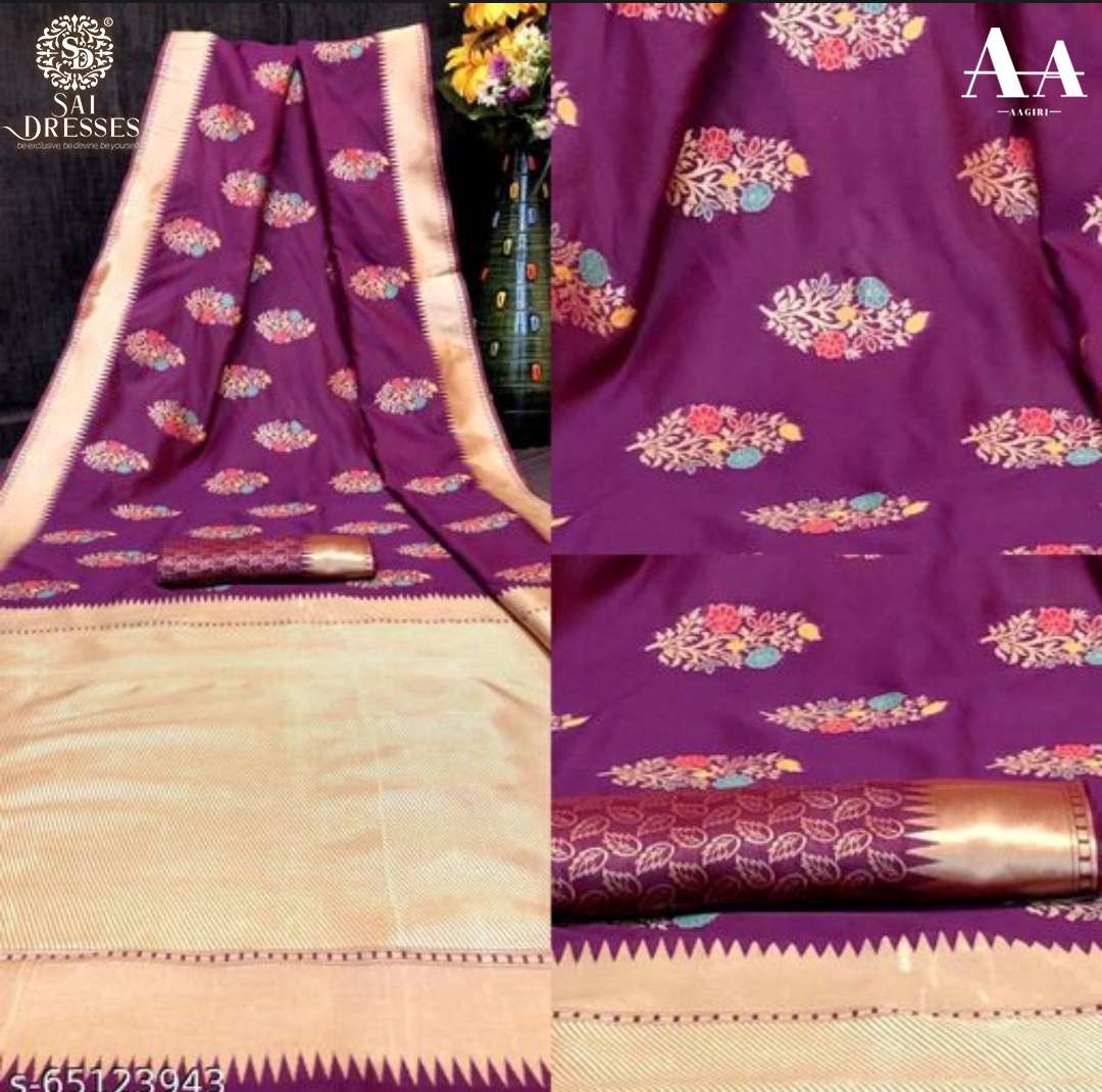 SAI DRESSES PRESENT LITCHI SILK BEAUTIFUL PARTY WEAR DESIGNER SAREE IN WHOLESALE RATE IN SURAT