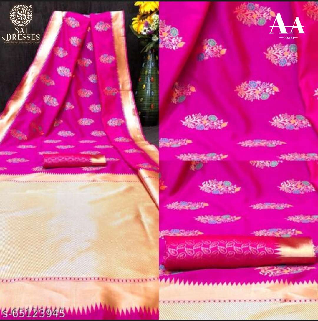 SAI DRESSES PRESENT LITCHI SILK BEAUTIFUL PARTY WEAR DESIGNER SAREE IN WHOLESALE RATE IN SURAT