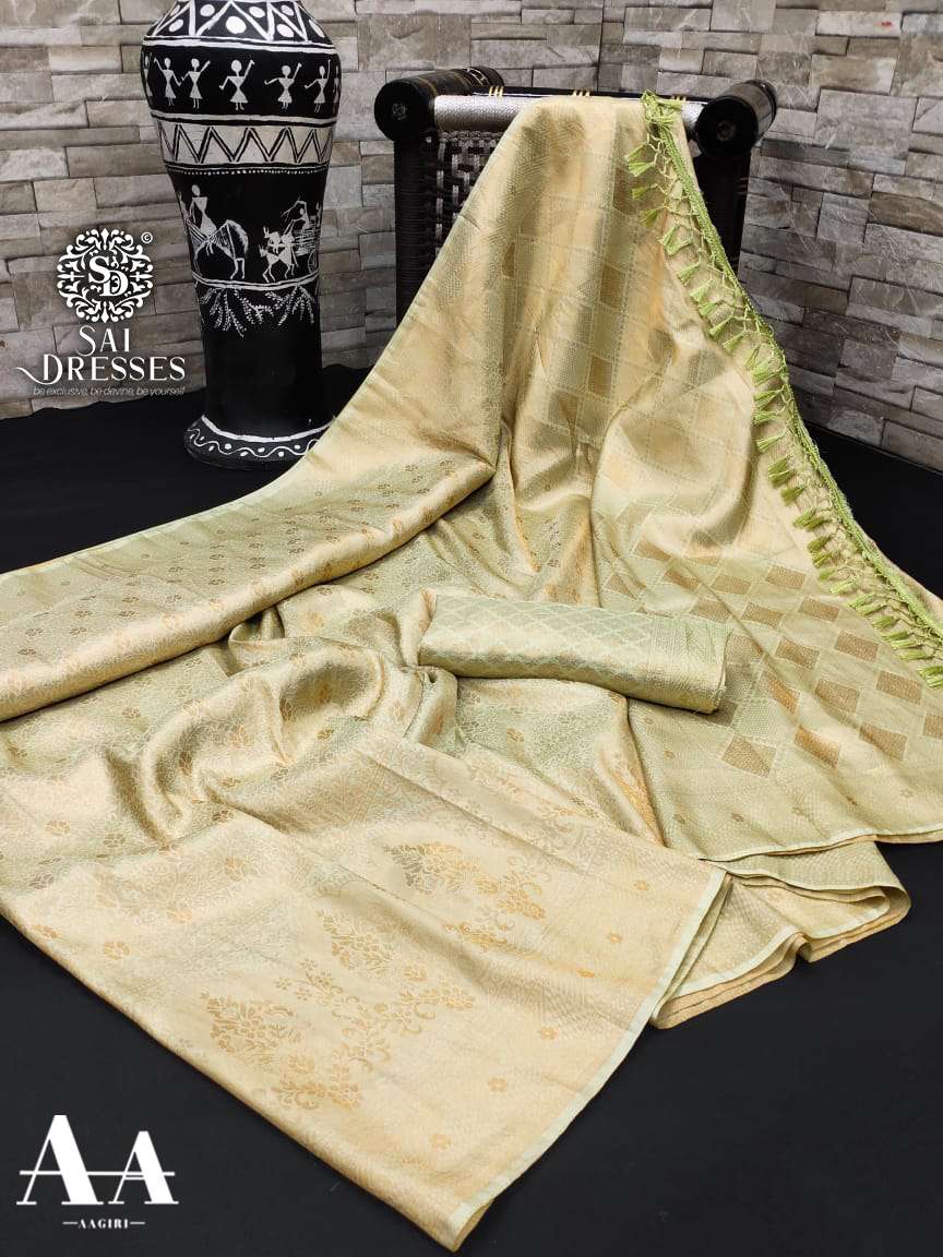 SAI DRESSES PRESENT NYLON SOFT SILK CELEBRITY DESIGNER SAREE IN WHOLESALE RATE IN SURAT