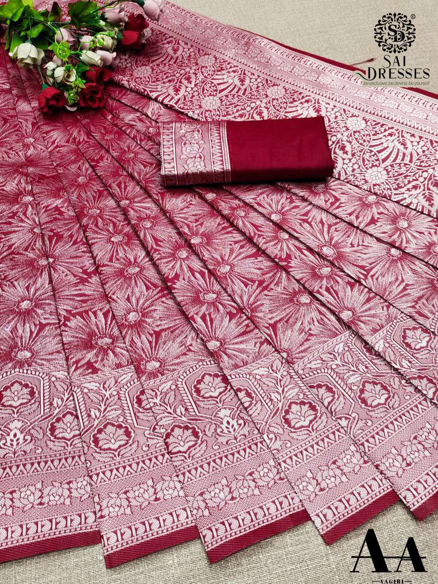 SAI DRESSES PRESENT LITCHI SILK FESTIVE WEAR DESIGNER SAREE IN WHOLESALE RATE IN SURAT 