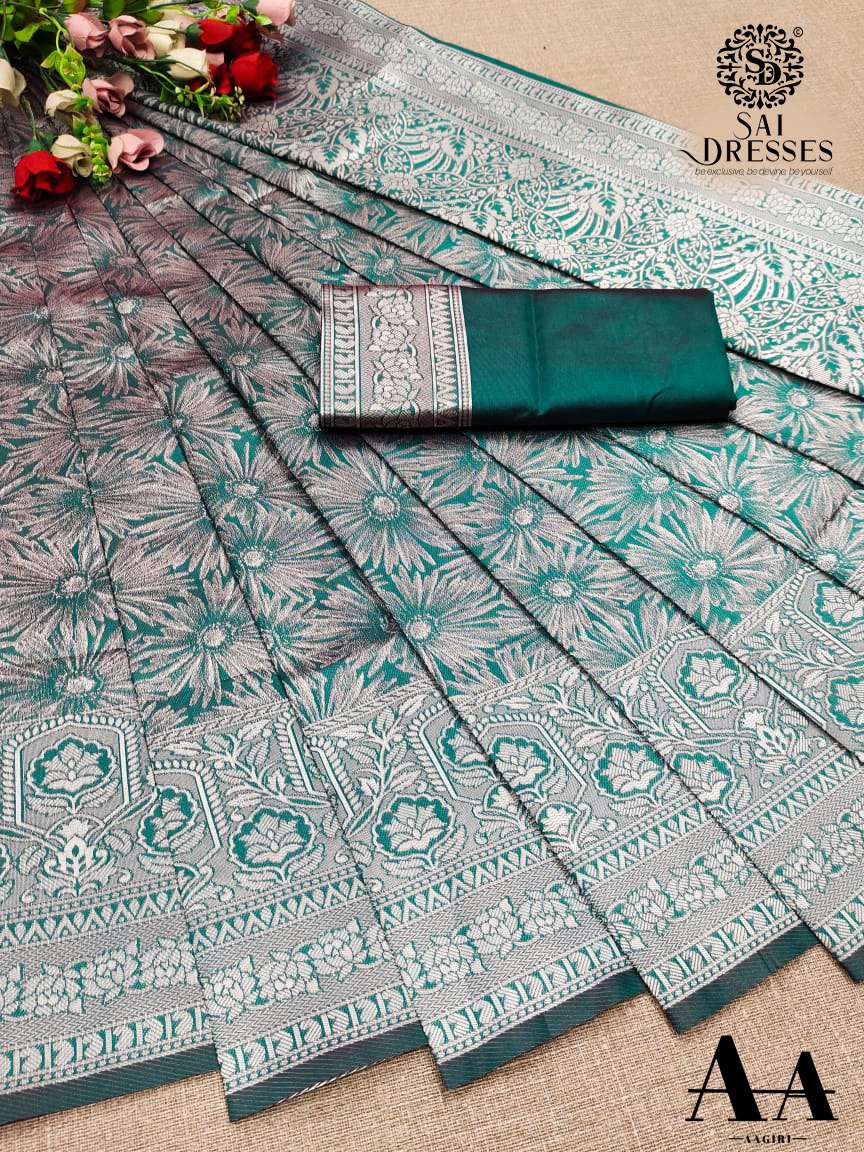 SAI DRESSES PRESENT LITCHI SILK FESTIVE WEAR DESIGNER SAREE IN WHOLESALE RATE IN SURAT 