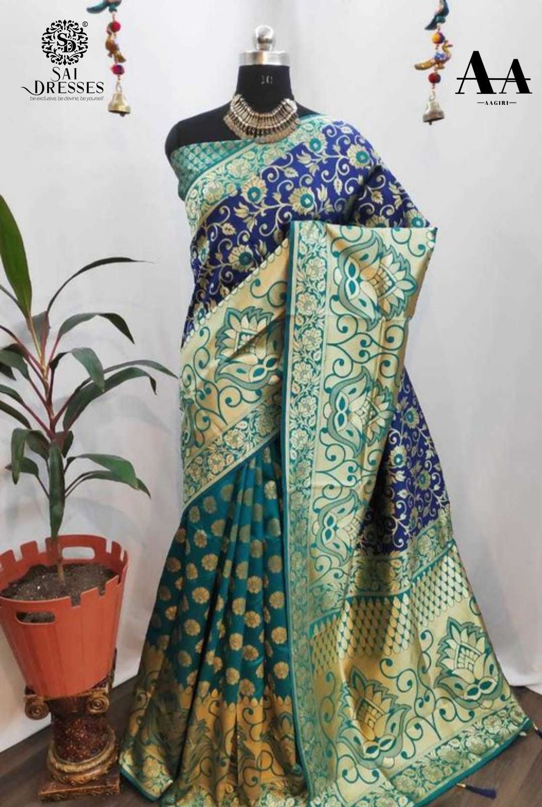 SAI DRESSES PRESENT LITCHI SILK PARTY WEAR DESIGNER SAREE IN WHOLESALE RATE IN SURAT 