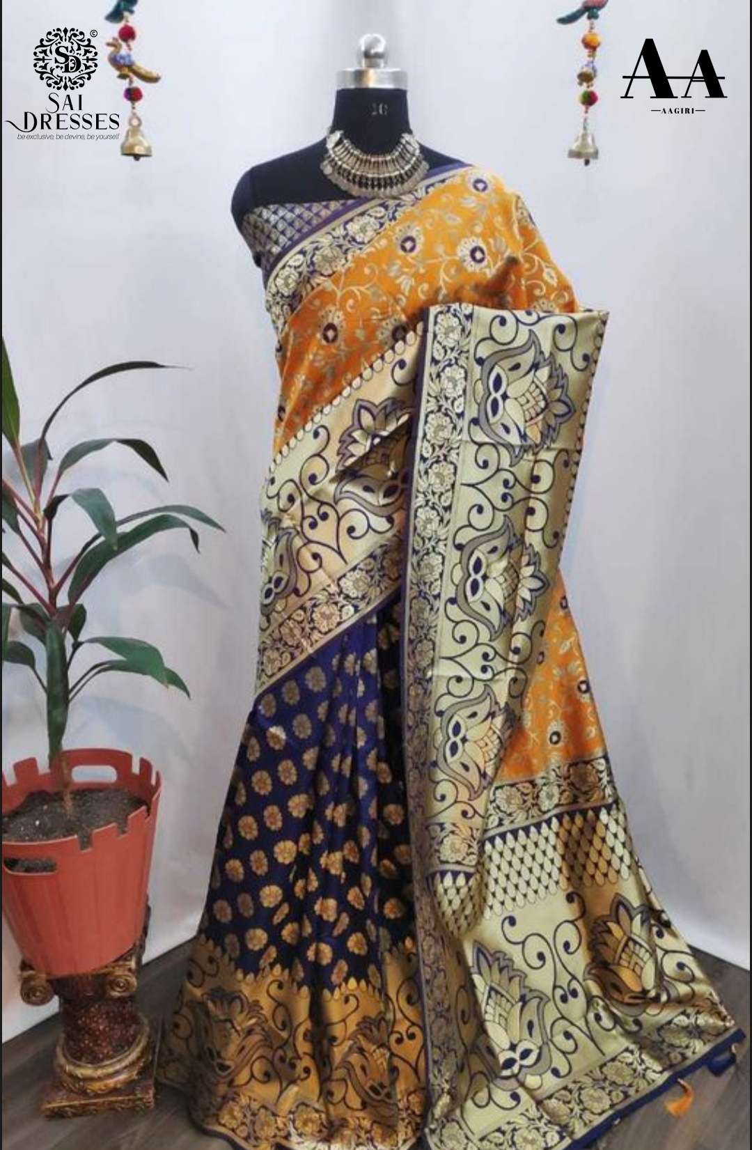 SAI DRESSES PRESENT LITCHI SILK PARTY WEAR DESIGNER SAREE IN WHOLESALE RATE IN SURAT 