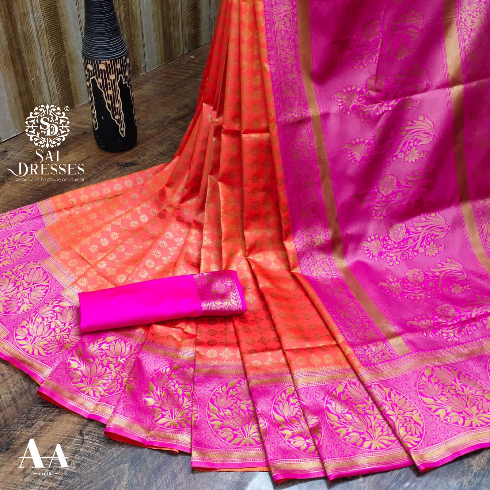 SAI DRESSES PRESENT LITCHI SILK TRADITIONAL DESIGNER SAREE IN WHOLESALE RATE IN SURAT