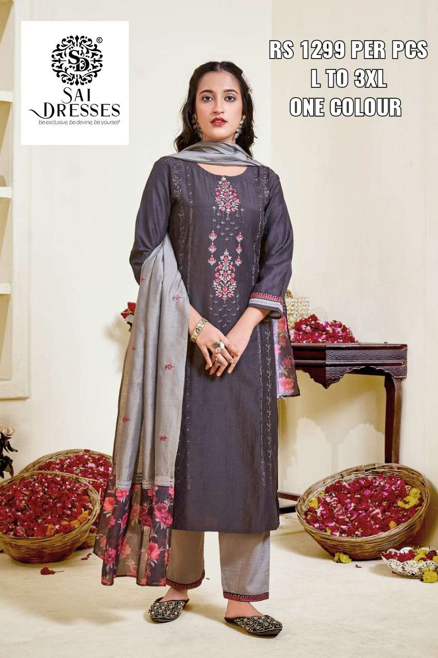 SAI DRESSES PRESENT PANT STYLE COMBO DRESS IN WHOLESALE RATE IN SURAT 