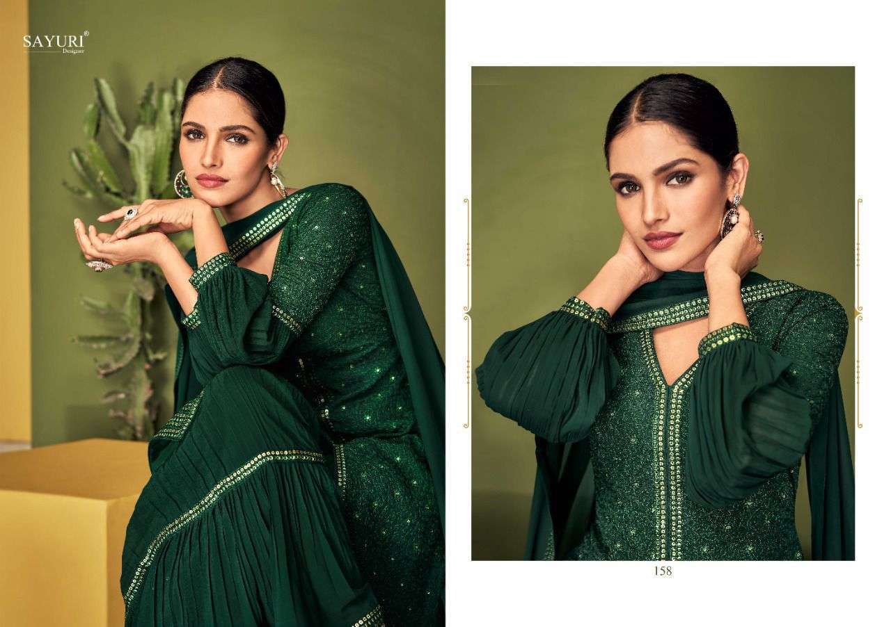 SAYURI DESIGNER PRESENT COLOURS READY TO WEAR PLAZZO STYLE DESIGNER SUITS IN WHOLESALE PRICE IN SURAT - SAI DRESSES