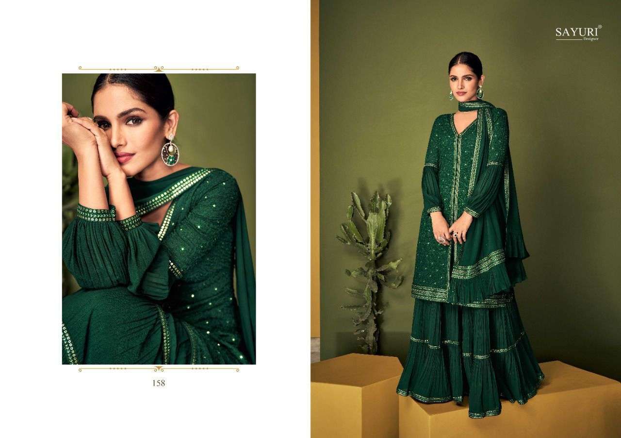 SAYURI DESIGNER PRESENT COLOURS READY TO WEAR PLAZZO STYLE DESIGNER SUITS IN WHOLESALE PRICE IN SURAT - SAI DRESSES