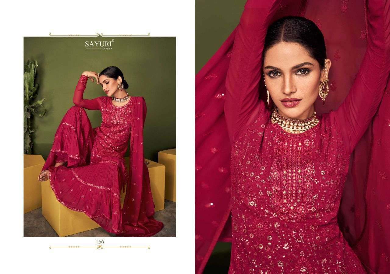 SAYURI DESIGNER PRESENT COLOURS READY TO WEAR PLAZZO STYLE DESIGNER SUITS IN WHOLESALE PRICE IN SURAT - SAI DRESSES