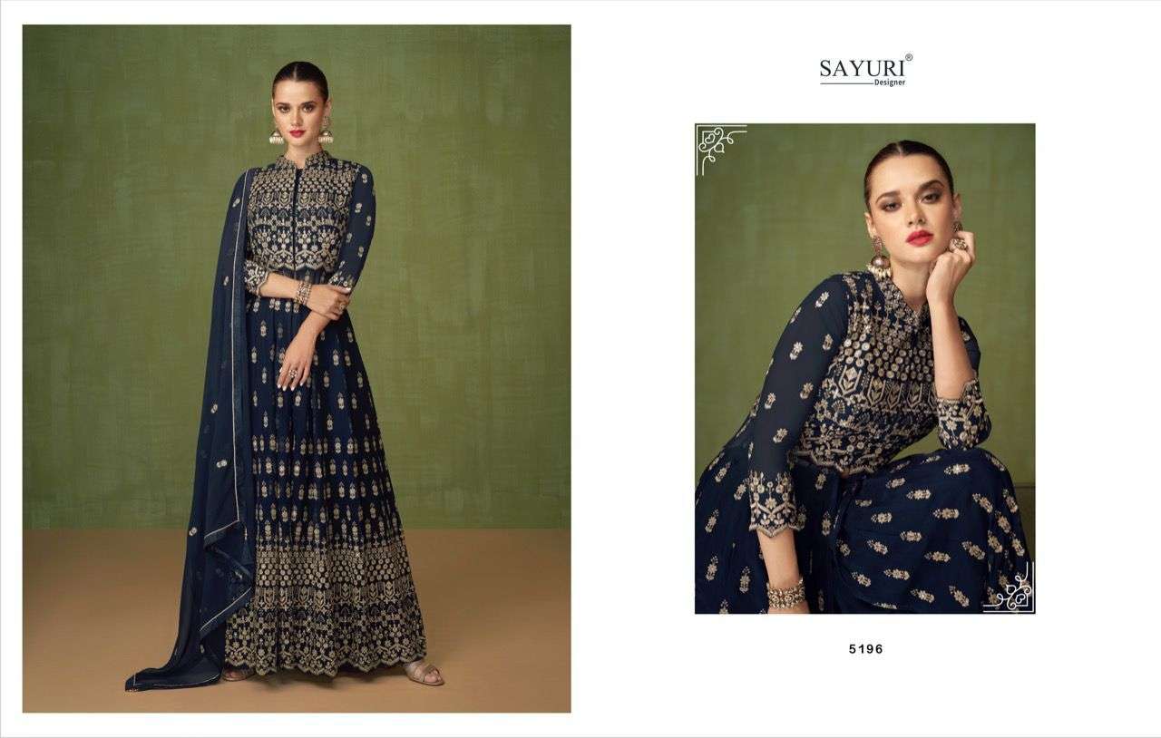 SAYURI DESIGNER PRESENT HEER READYMADE GEORGETTE PARTY WEAR DESIGNER SUITS IN WHOLESALE PRICE IN SURAT - SAI DRESSES