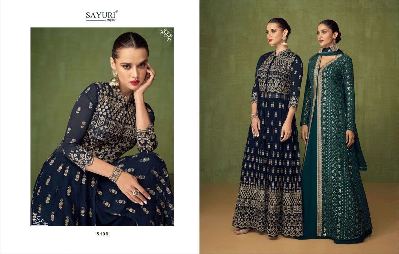 SAYURI DESIGNER PRESENT HEER READYMADE GEORGETTE PARTY WEAR DESIGNER SUITS IN WHOLESALE PRICE IN SURAT - SAI DRESSES