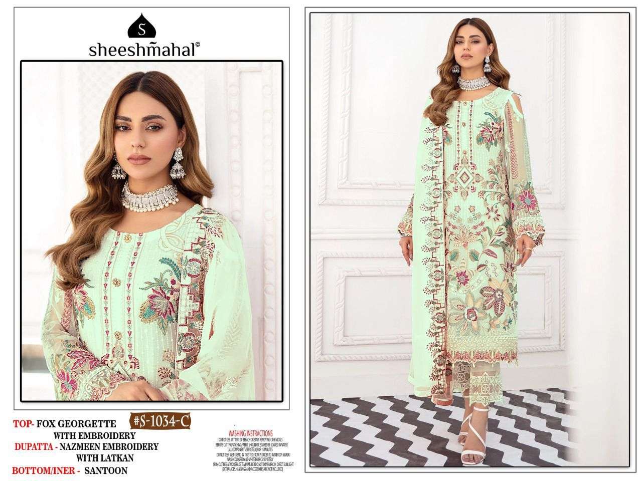 SHEESHMAHAL PRESENT RAMSHA HIT COLOURS VOL 1 SEMI STITCHED PAKISTANI DESIGNER SUITS IN WHOLESALE PRICE IN SURAT - SAI DRESSES
