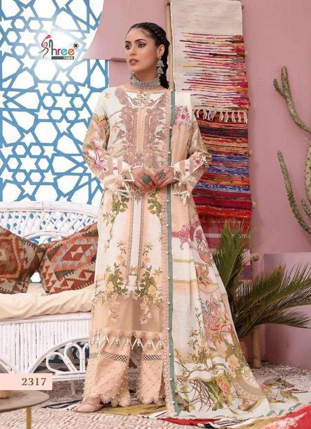 SHREE FABS PRESENT FIRDOUS PREMIUM COLLECTION VOL 5 PURE COTTON PAKISTANI SUITS IN WHOLESALE PRICE IN SURAT - SAI DRESSES