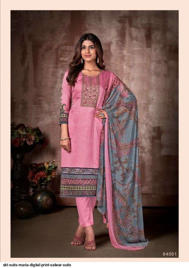 SKT SUITS PRESENT MARIA KARACHI DIGITAL PRINTED SALWAR SUITS IN WHOLESALE PRICE IN SURAT - SAI DRESSES