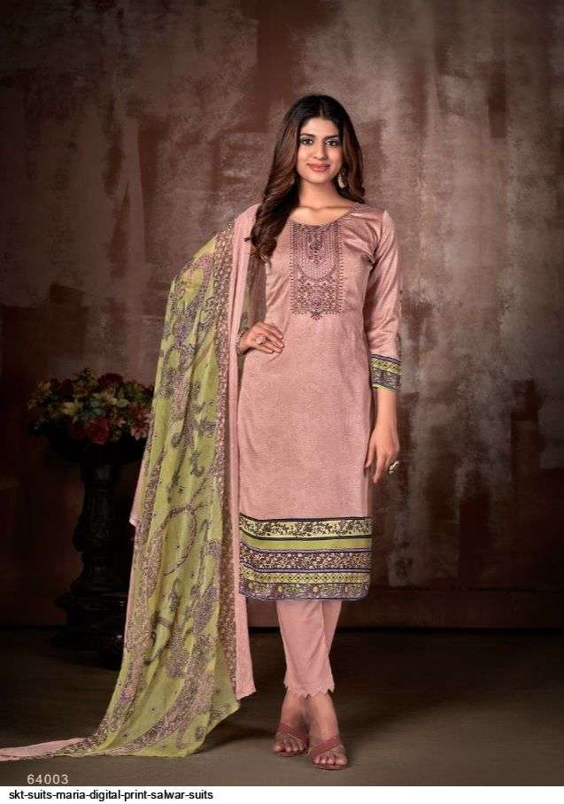 SKT SUITS PRESENT MARIA KARACHI DIGITAL PRINTED SALWAR SUITS IN WHOLESALE PRICE IN SURAT - SAI DRESSES