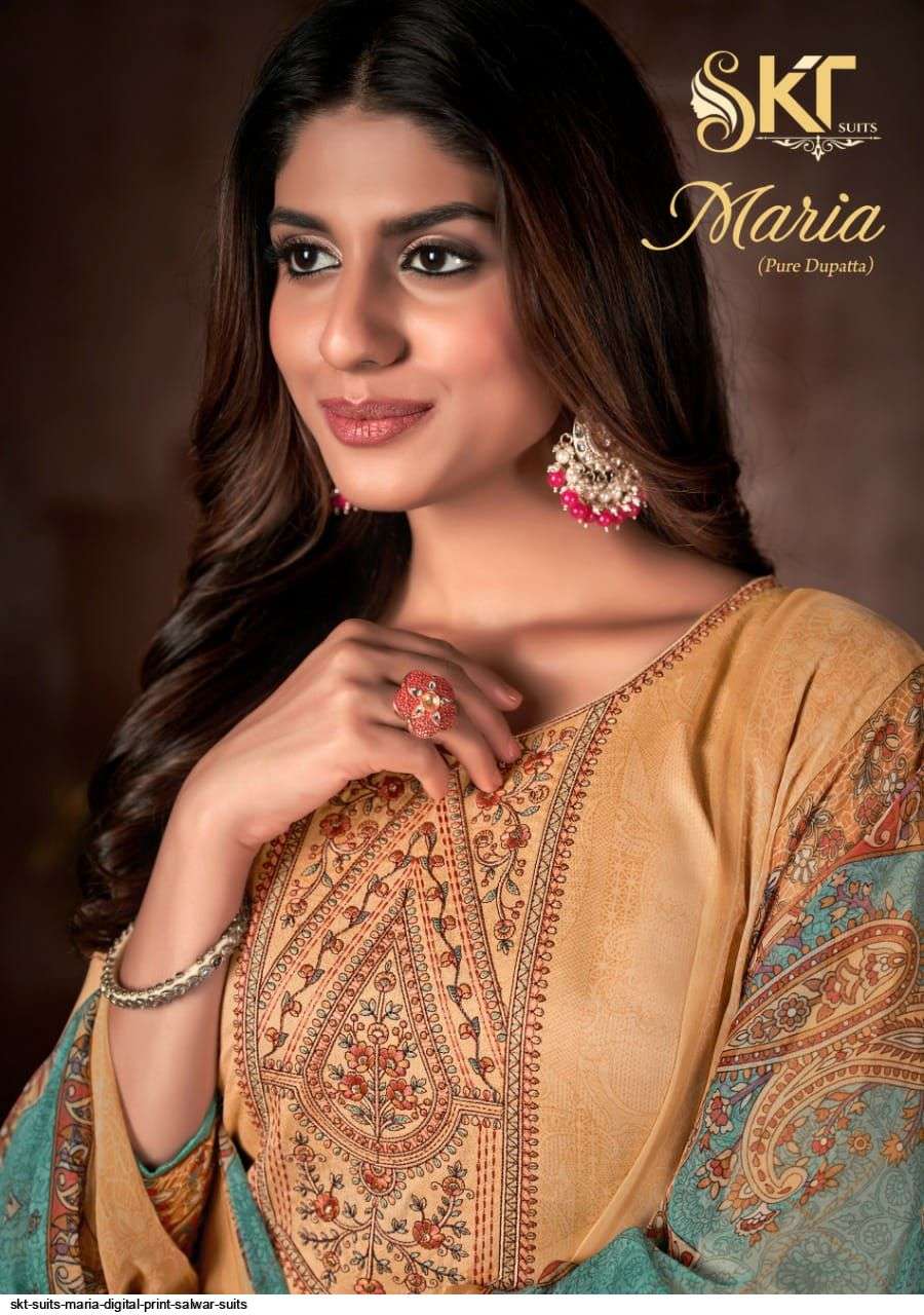 SKT SUITS PRESENT MARIA KARACHI DIGITAL PRINTED SALWAR SUITS IN WHOLESALE PRICE IN SURAT - SAI DRESSES