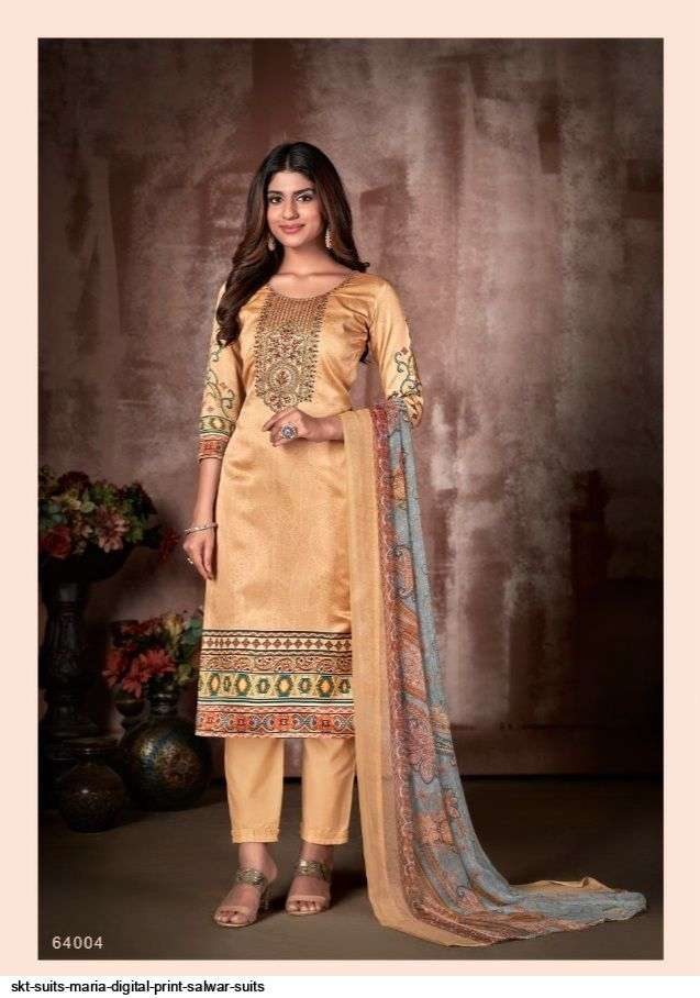 SKT SUITS PRESENT MARIA KARACHI DIGITAL PRINTED SALWAR SUITS IN WHOLESALE PRICE IN SURAT - SAI DRESSES