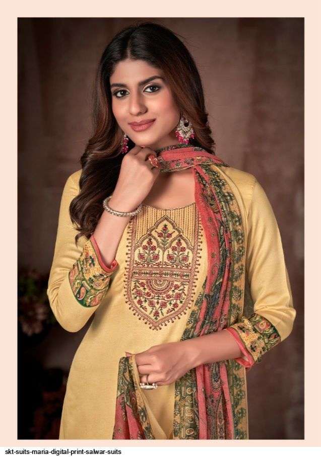 SKT SUITS PRESENT MARIA KARACHI DIGITAL PRINTED SALWAR SUITS IN WHOLESALE PRICE IN SURAT - SAI DRESSES